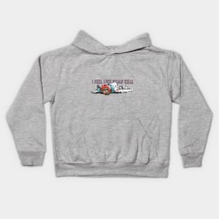 I feel like road kill! Kids Hoodie